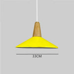 Suspension Led Conique Multiforme Colorée B / Jaune Luminaire Chambre