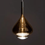 Suspension Led Conique Verre Créative Luminaire Chambre