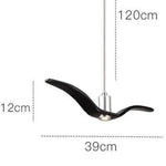 Suspension Led Design Mouettes Seagull C / Noir Luminaire Chambre