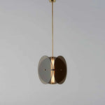 Suspension Led Disques En Verre Fumé Luminaire Chambre