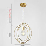 Suspension Led Géométrique Moderne Yria Luminaire Chambre