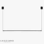 Suspension Led Loft Tube Noir 60Cm / Chaude Luminaire Chambre