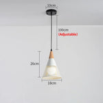 Suspension Led Moderne Conique Abril Blanc Luminaire Chambre