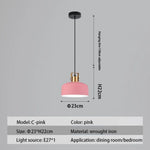 Suspension Led Nordique Métal Haston C - Rose / Chaude Luminaire Chambre