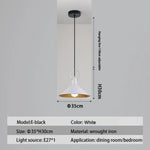 Suspension Led Nordique Métal Haston E - Blanc / Chaude Luminaire Chambre