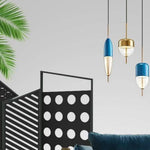 Suspension Led Originale (Bleue Ou Dorée) Luminaire Chambre