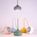 Suspension Led Ovale Multicolore Luminaire Chambre