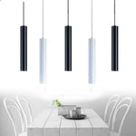Suspension Led Tube Cylindre Luminaire Chambre