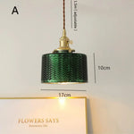 Suspension Led Vert Doré Dena Luminaire Chambre