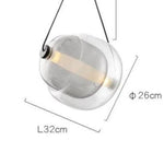Suspension Loft En Verre Led Gris Luminaire Chambre