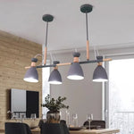 Suspension Spot Métal Bois Wooden Luminaire Chambre