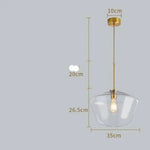 Suspension Verre Cognac Marron Formes Variées C - Transparent Luminaire Chambre
