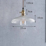Suspension Vintage Verre Base Dorée Luminaire Chambre