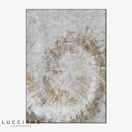 Tapis Vintage Tornade Dorée Grise B / 100 X 150Cm Luminaire Doré