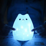 Veilleuse chat pour bébé rechargeable