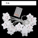 Veilleuse étoile qui sourit guirlande lumineuse blanc