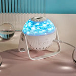 Veilleuse projecteur LED ciel étoilé et galaxies 6 films avec haut-parleur et USB