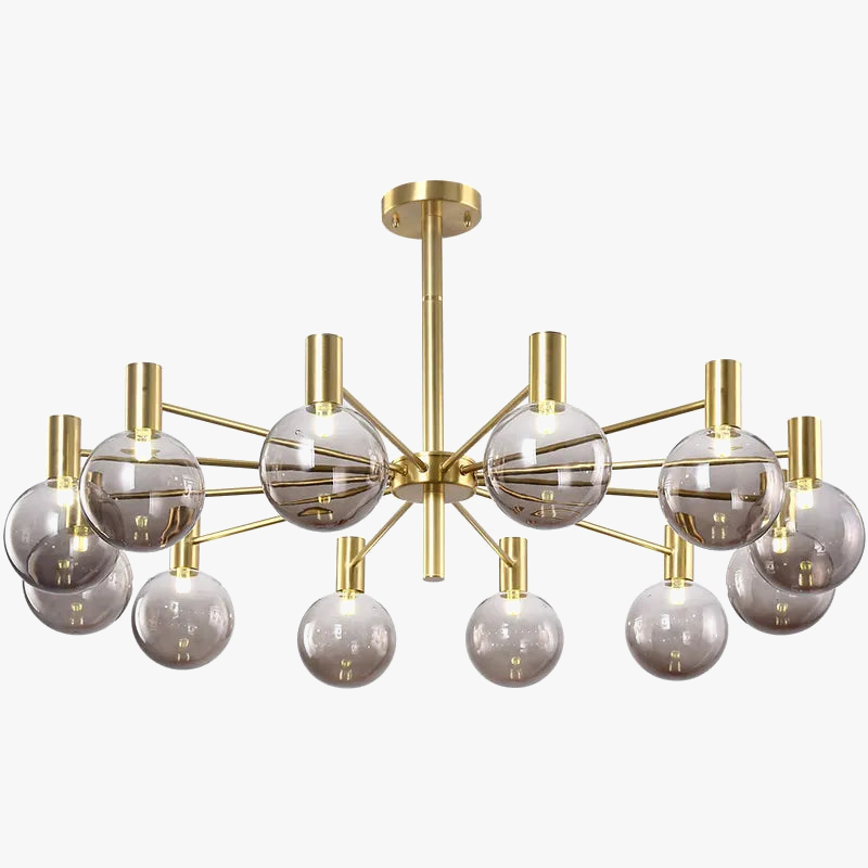 Lámpara de araña vintage LED moderna elegante