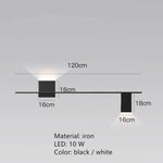 Voici La Transformation Du Titre: Applique Murale Design Led Géométrique Élégante Moderne D /
