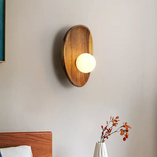 Voici Le Titre Transformé: Applique Murale Bois Vintage Élégante Contemporaine Chambre