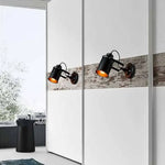 Voici Le Titre Transformé: Applique Murale Industrielle Design Métal Brut Chambre