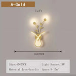 Voici Le Titre Transformé: Applique Murale Led Acrylique Élégante Design Une Gauche En Or /