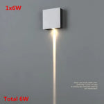 Voici Le Titre Transformé: Applique Murale Led Carré Élégant Design 1X6W / Blanc Chaud