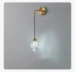 Voici Le Titre Transformé: Applique Murale Led Cristal Élégant Lumineux. Chambre