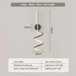 Voici Le Titre Transformé: Applique Murale Led Élégante Contemporaine Design Noir-70Cm / Blanc