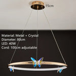Voici Le Titre Transformé: Applique Murale Led Papillon Élégant Design Moderne C-80Cm / 3