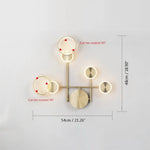 Voici Le Titre Transformé: Applique Murale Moderne Design Élégant Dorée Chambre