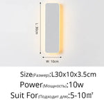 Voici Ma Proposition: Applique Murale Led Élégante Moderne Design Contemporain Blanc 30X10X3 5Cm