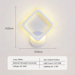 Voici Ma Proposition: Applique Murale Led Nordique Design Élégant Hôtel D Blanc / Lumière