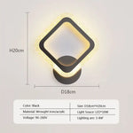 Voici Ma Proposition: Applique Murale Led Nordique Design Élégant Hôtel D Noir / Lumière
