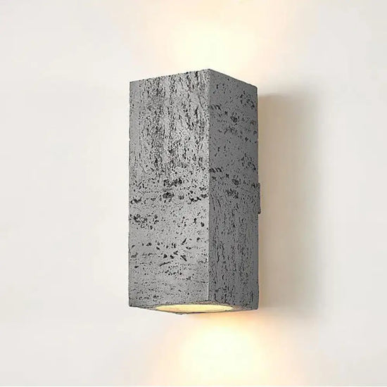 Voici Ma Proposition: Applique Murale Nordique Élégante Minimaliste Design Gris-A / 10X11X23Cm